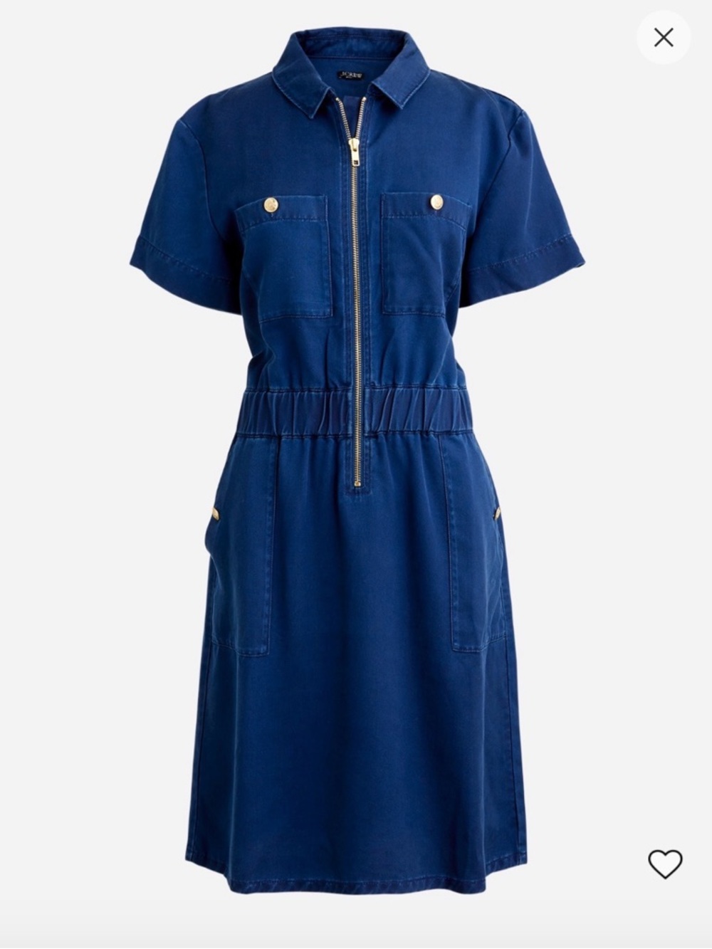 J.Crew zip front dress